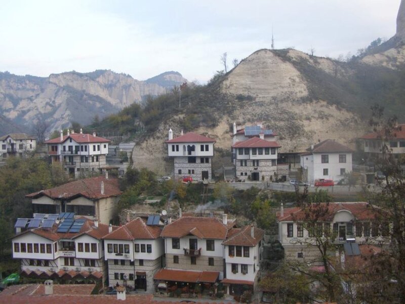 Village on a Hillside — White, Calm