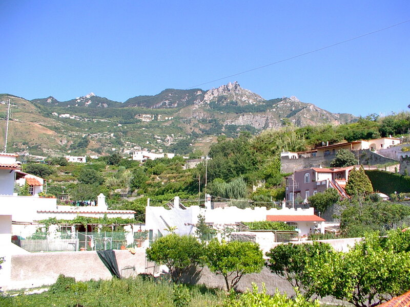 Village on a Hillside — White, Serene