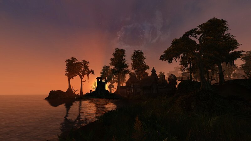 Village on a Lakeshore