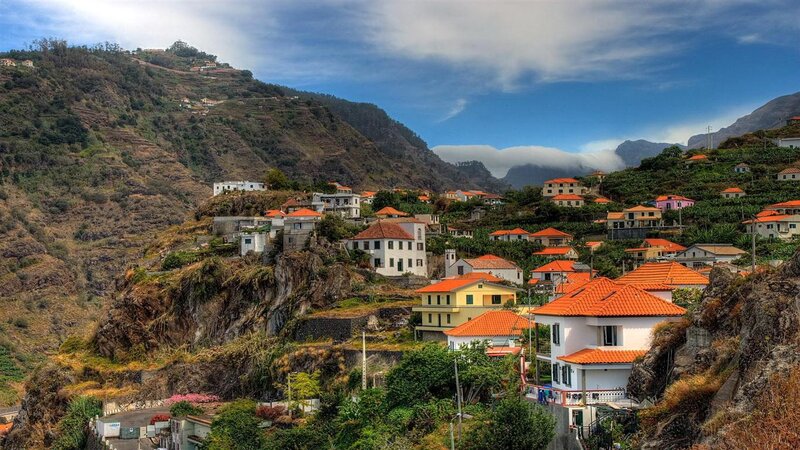 Village on a Mountainside — Orange, Serene