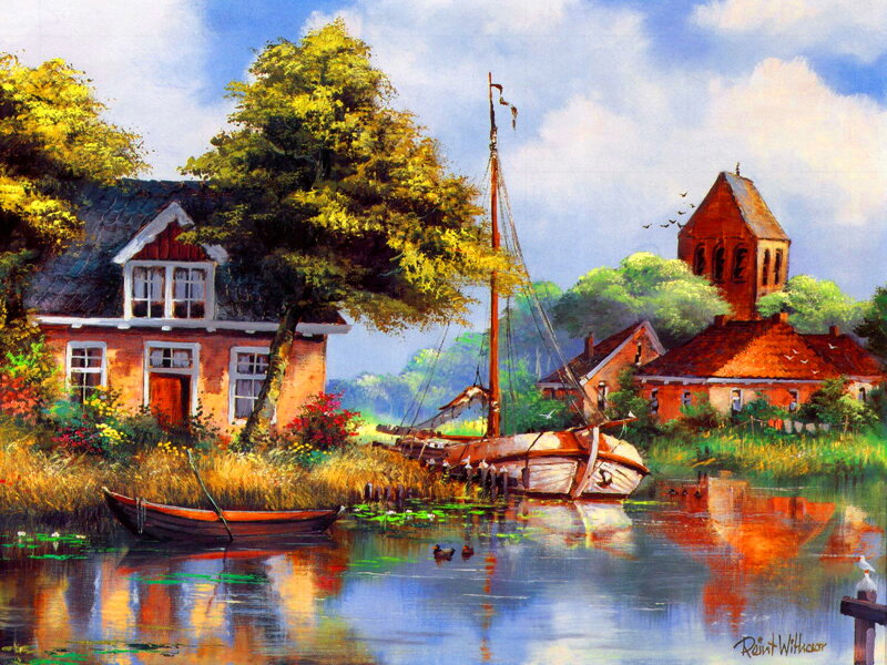 Village on a River