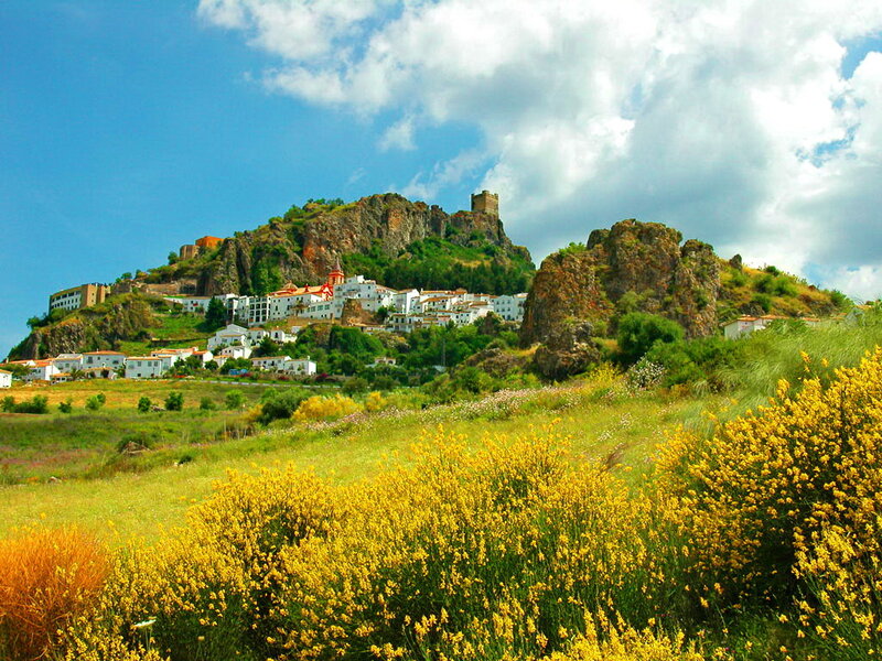Village on a Rocky Hill — Yellow