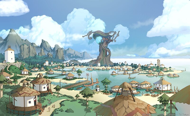 Village on a Tropical Island