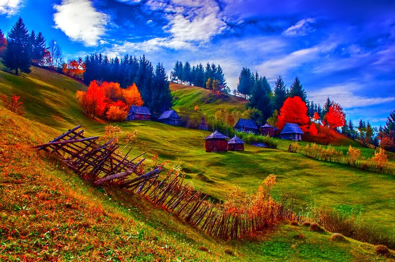 Village on Autumn Hills