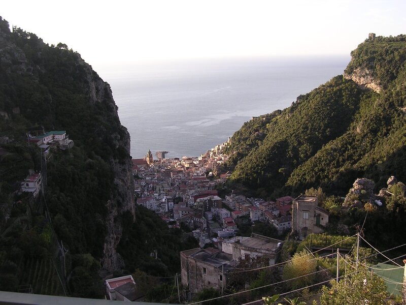 Village on Coastal Cliffs