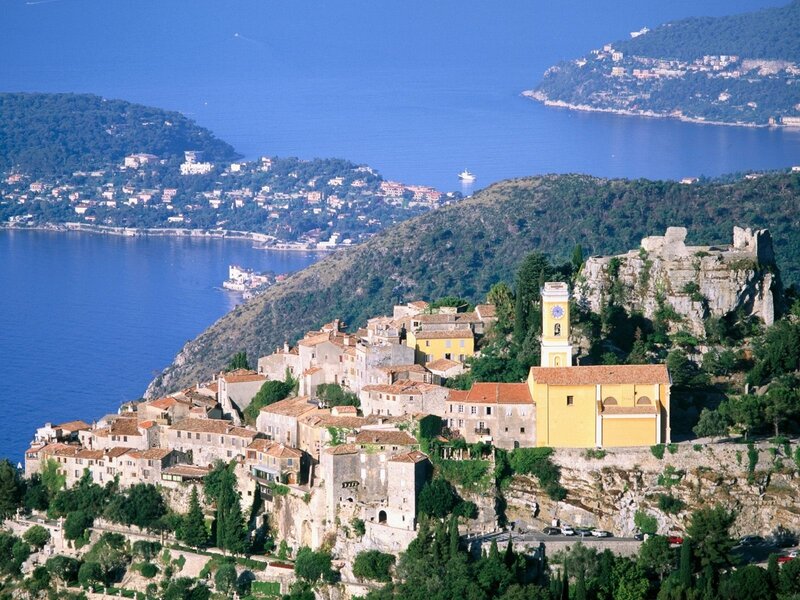 Village on Coastal Hill