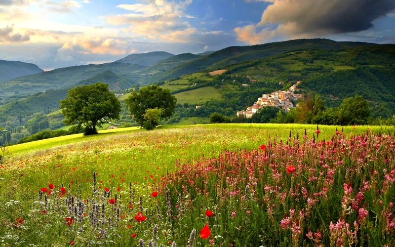 Village on Hillside