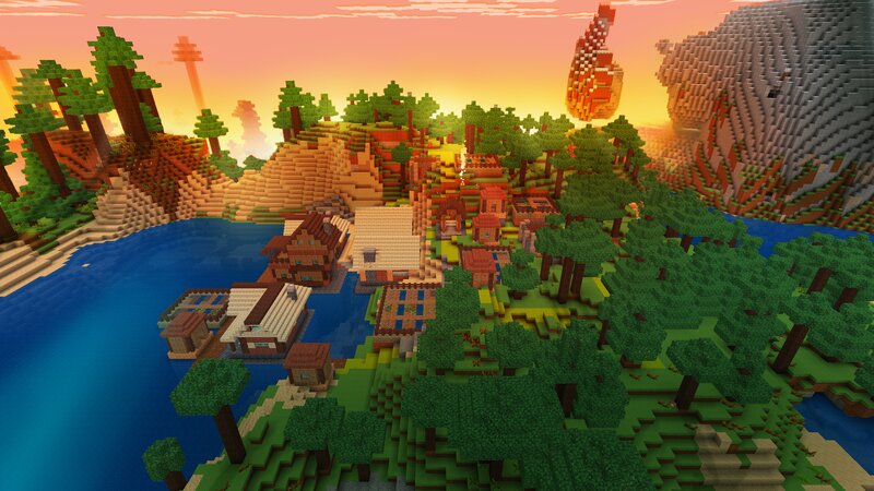Village on Island