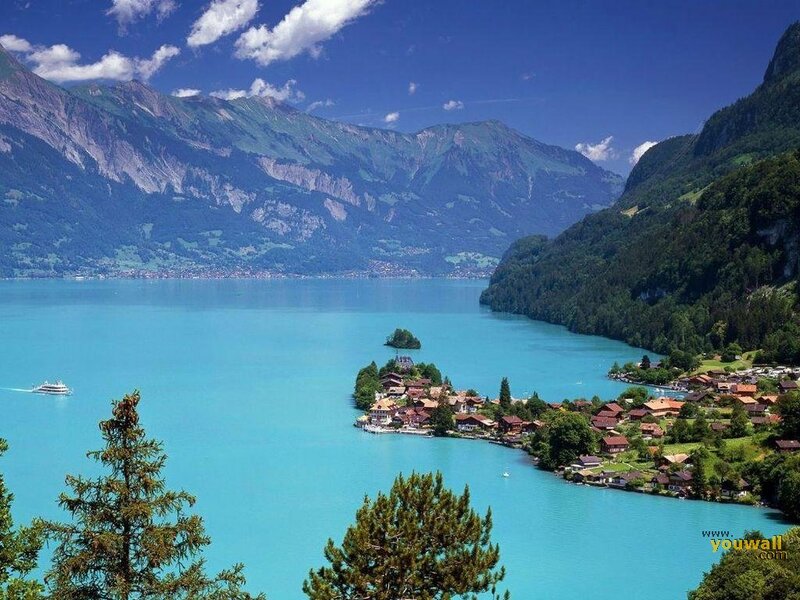 Village on Lake Island
