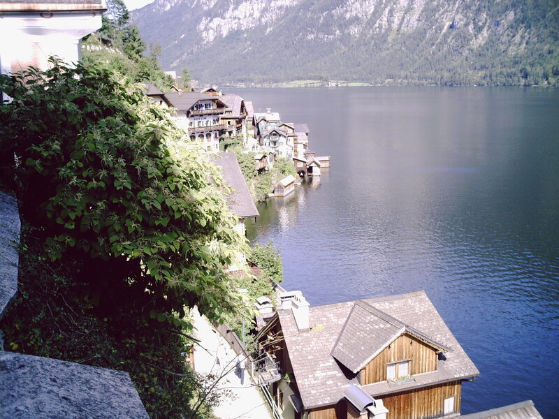 Village on Lake Shore — Green, Serene