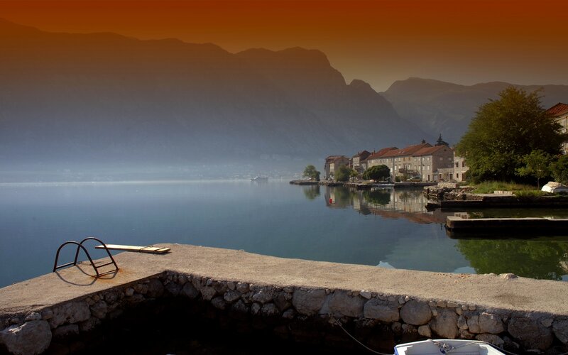 Village on Lake Shore
