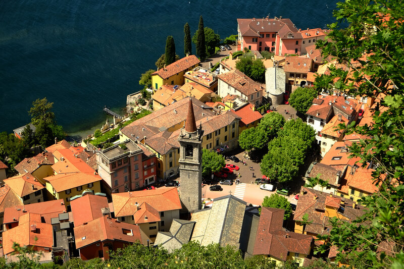 Village on Lakeside Hill — Orange