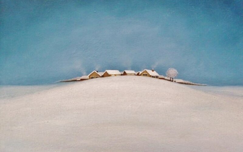 Village on Snowy Hill