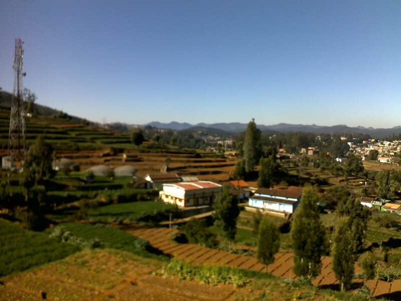 Village on Terraced Hills — Green, Serene