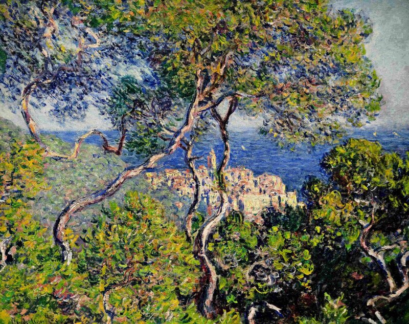 Village Overlooking the Sea — Green