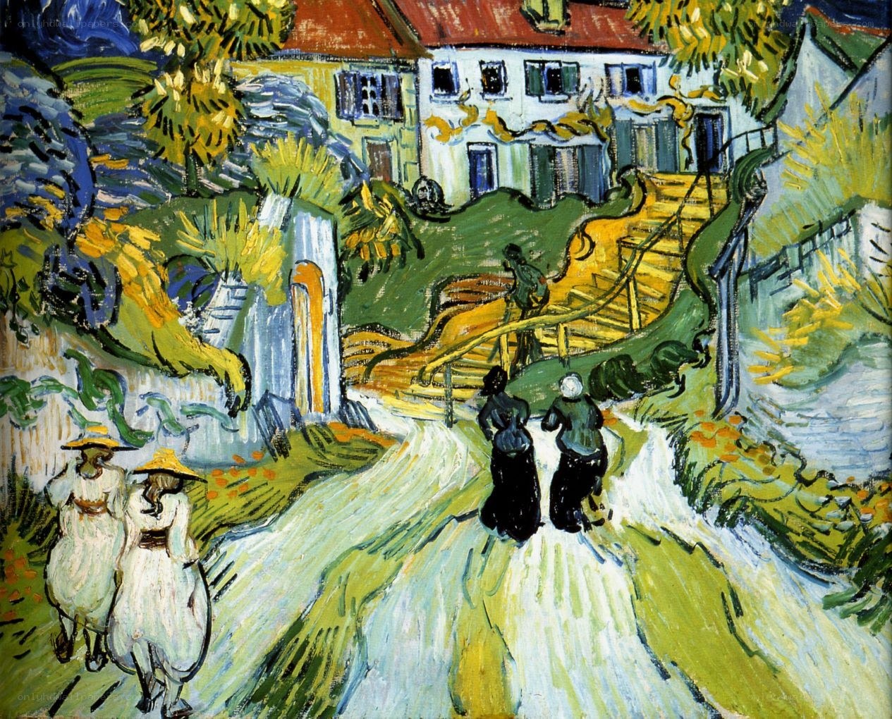 Village Path with Houses