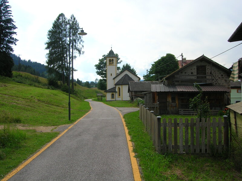 Village Road with Church