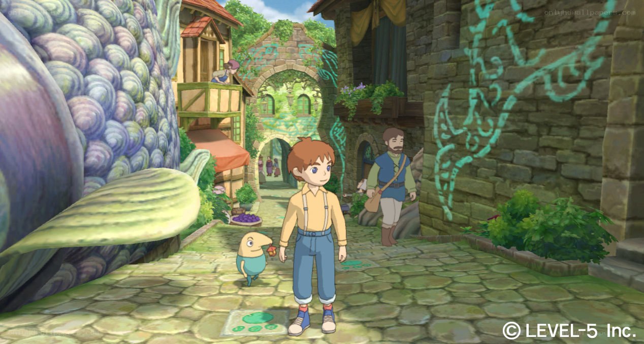 village scene from a video game