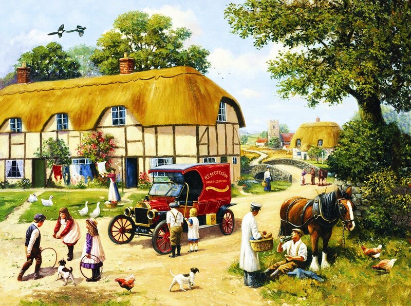 Village Scene with Children