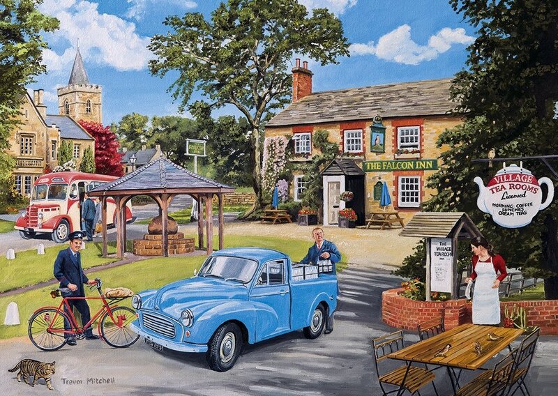 Village Scene with Inn
