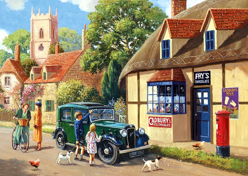 Village Store Scene