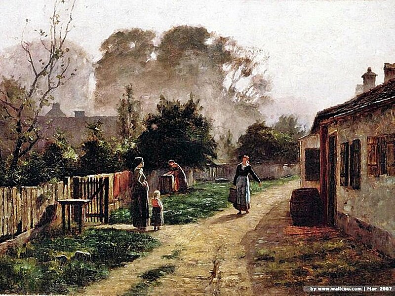 Village Street Scene