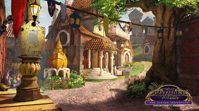 Village Street Scene — Brown, Peaceful