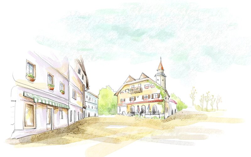 village street scene