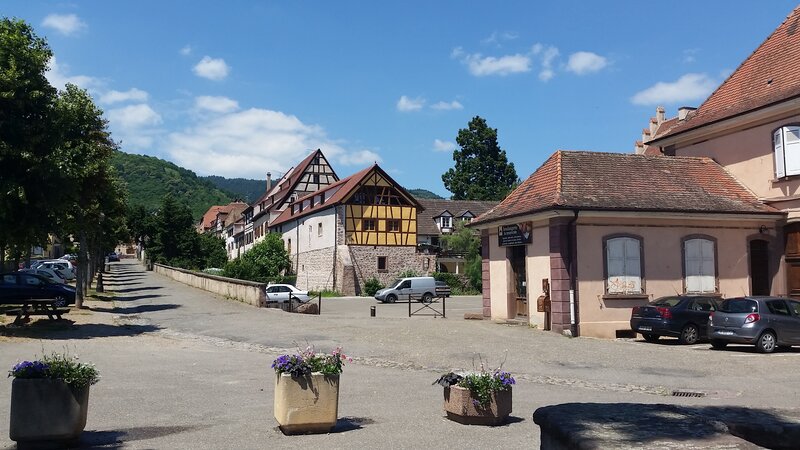 Village Street with Half-timbered Houses