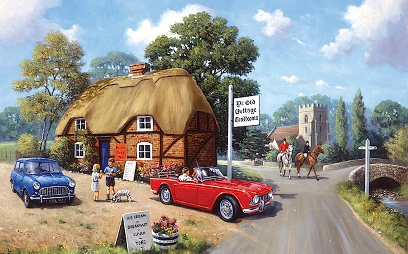 Village Teashop Scene