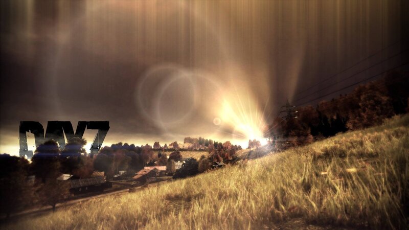 Village under Glowing Sky — Brown