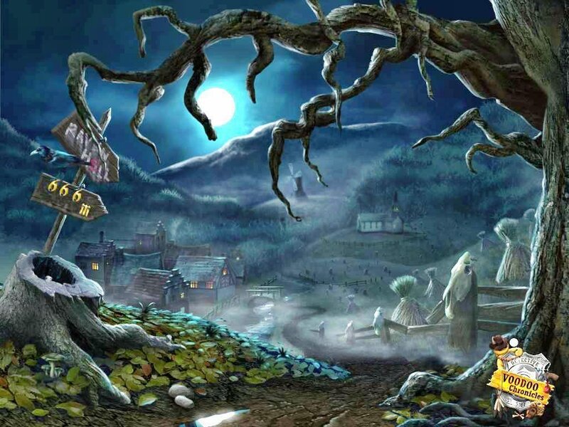 Village under Moonlight