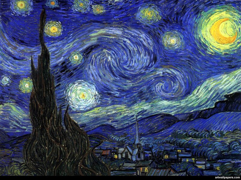 Village under Starry Sky