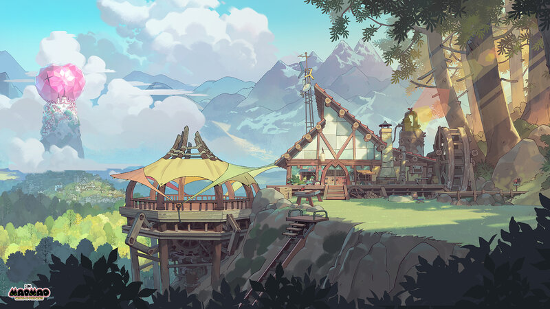 Village with Airship