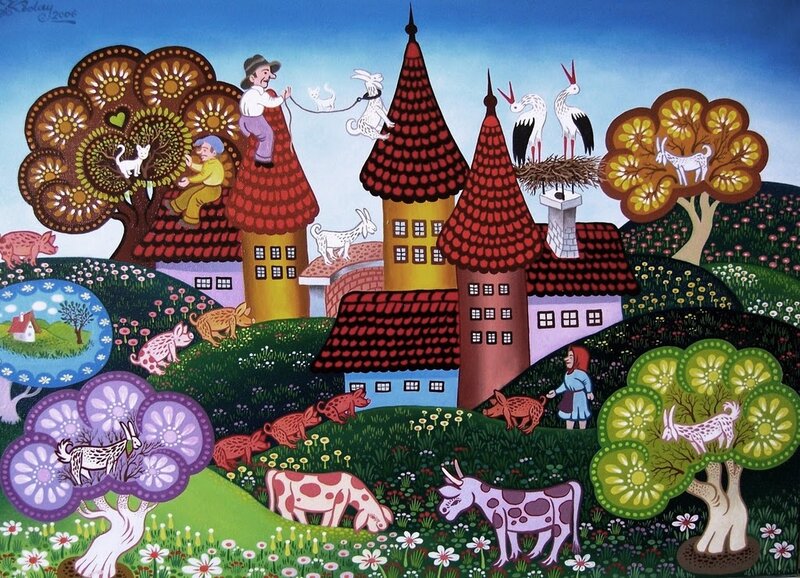 Village with Animals