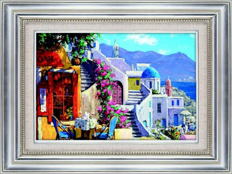 Village with Blue Domes