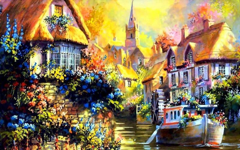 Village with Canal