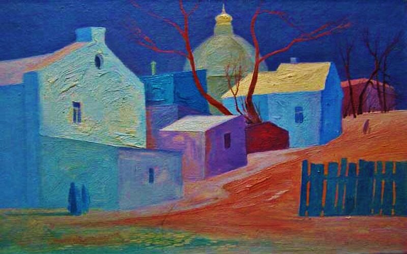 Village with Church Dome