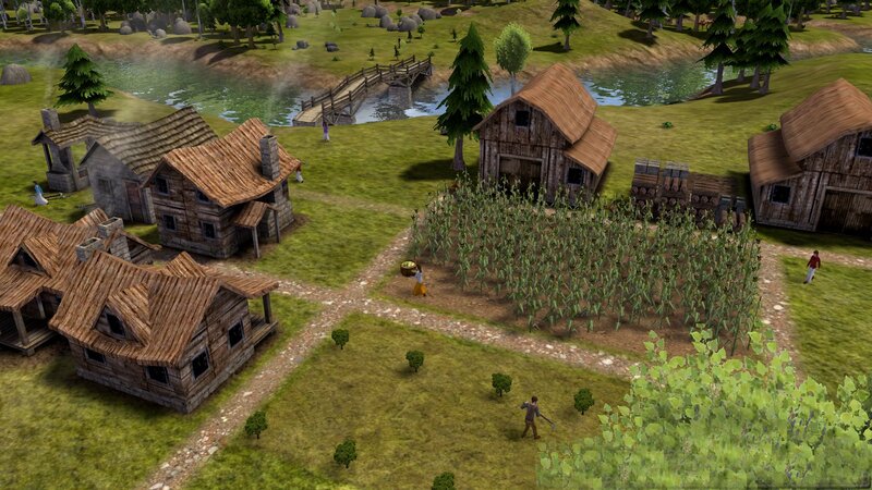 Village with Cornfield