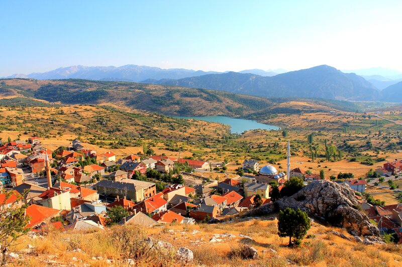Village with Mosque