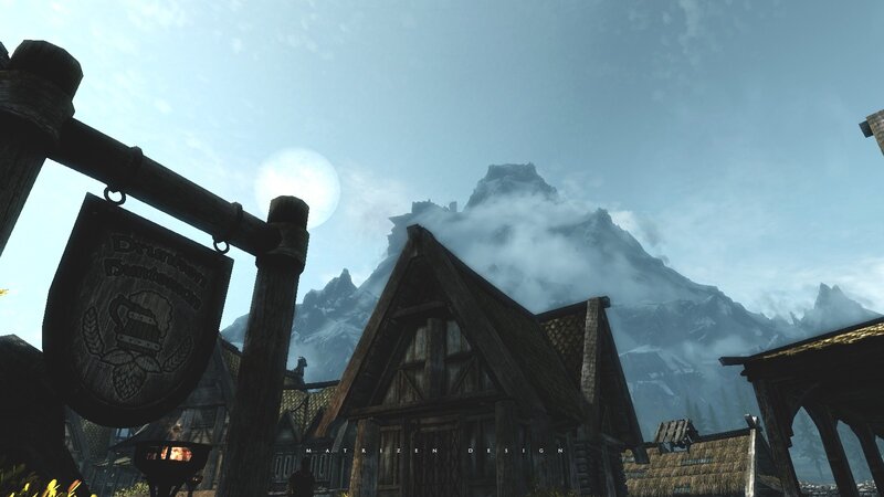 Village with Mountain