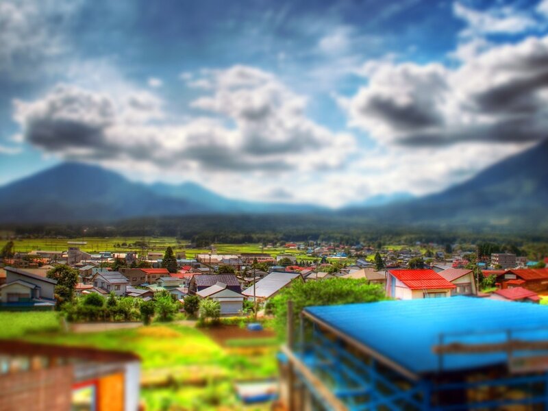 Village with Mountains