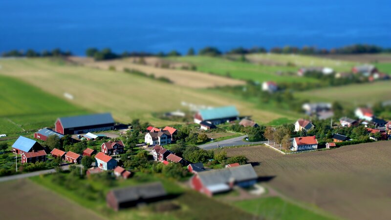 Village with Red Houses