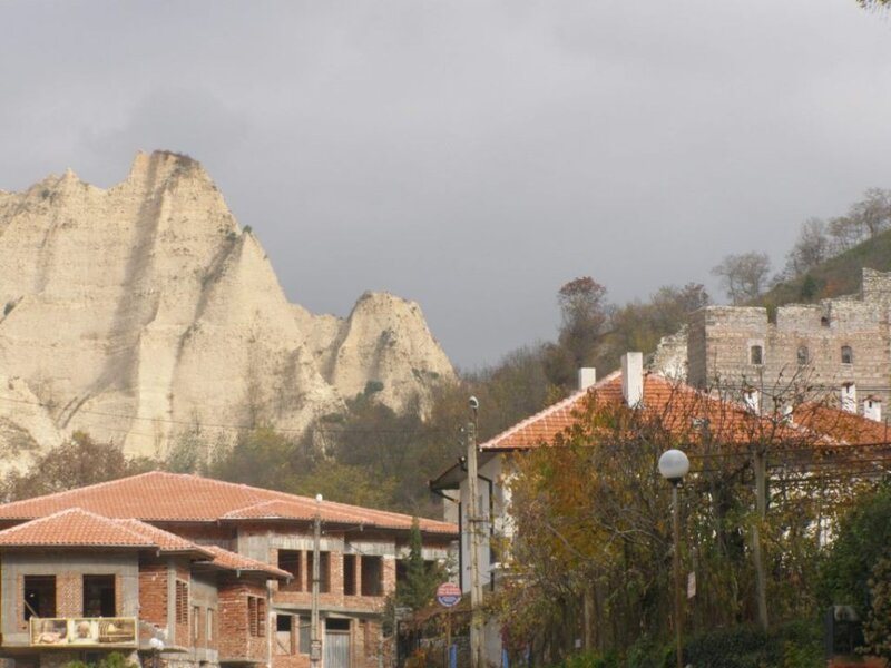 Village with Rock Formations