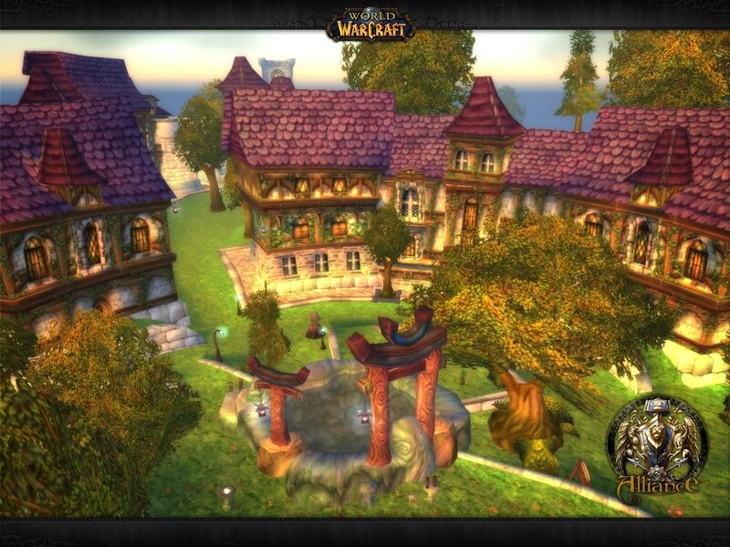 Village with Stone Buildings — Green