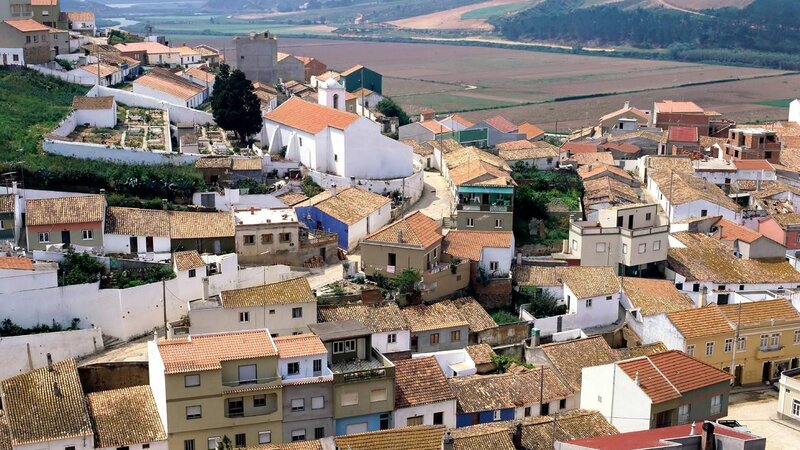Village with Terracotta Roofs — White