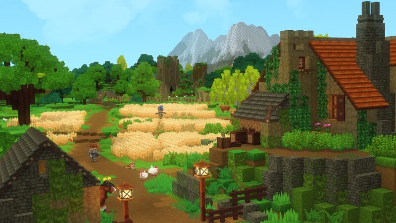 Village with Wheat Fields