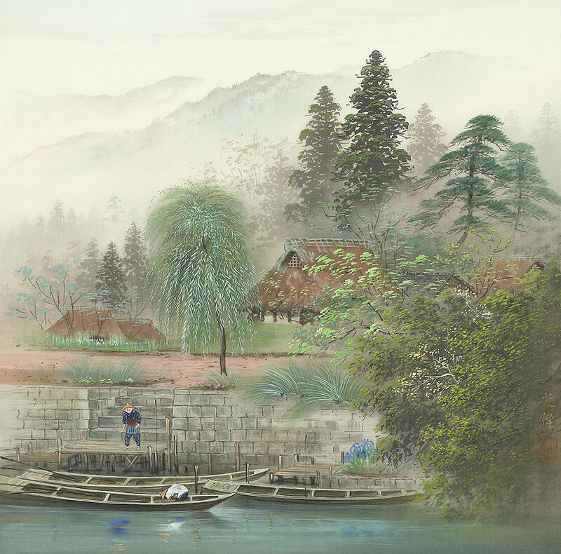 Villagers by a River