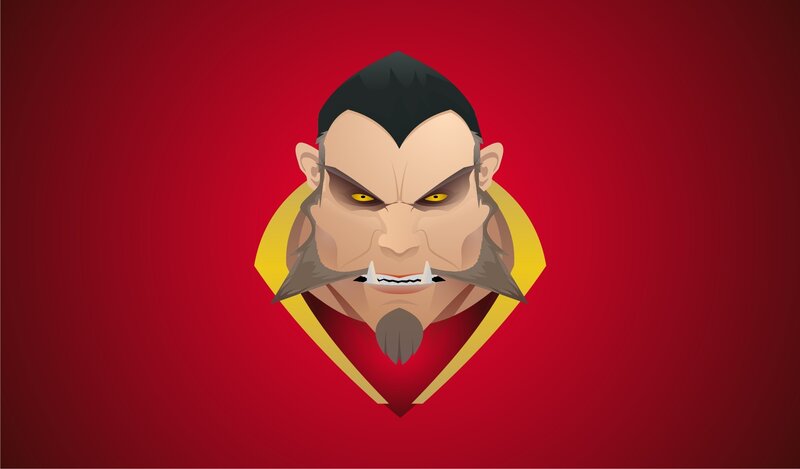 villain character portrait