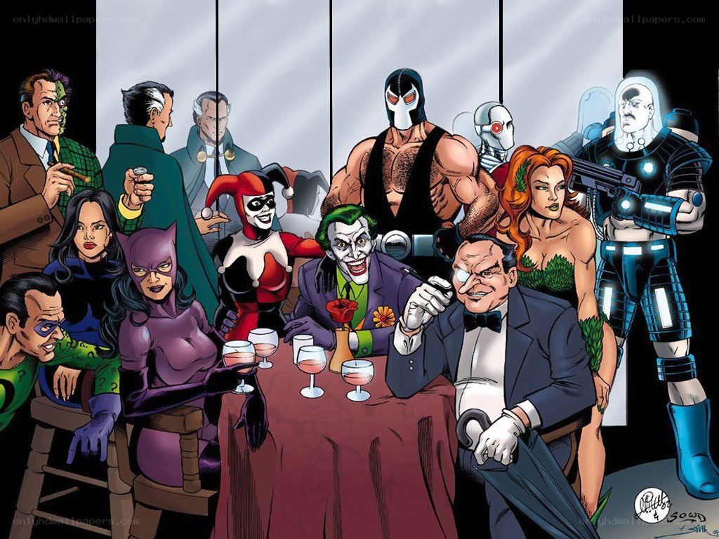 Villains at a dinner party